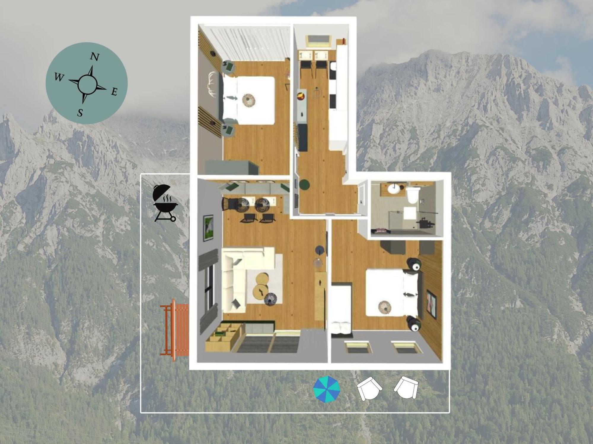 Die Karwendelsuite - 5 Sterne Fewo Mit Bestem Bergblick, Zentrumsnah & Ruhig Gelegen, Familienfreundlich Mittenwald Buitenkant foto